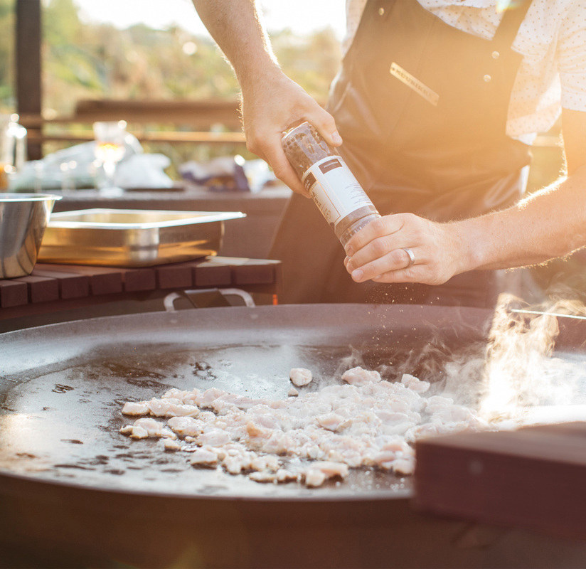 Stekehelle sett gass LL Sort 100 cm