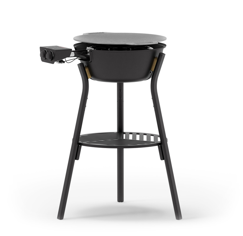 Stekehelle sett gass LL Sort 48 cm