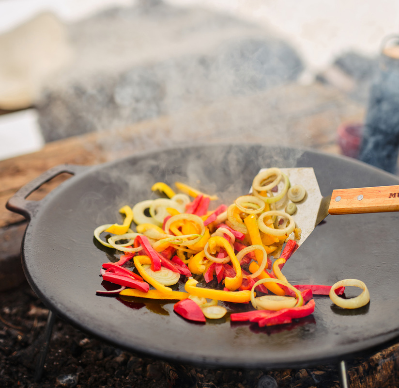 Stekehelle uten ben Varmvalset stål 38 cm