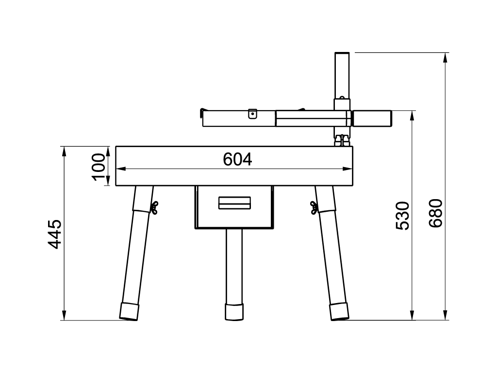 Bålgrill Notski Sort 60 cm