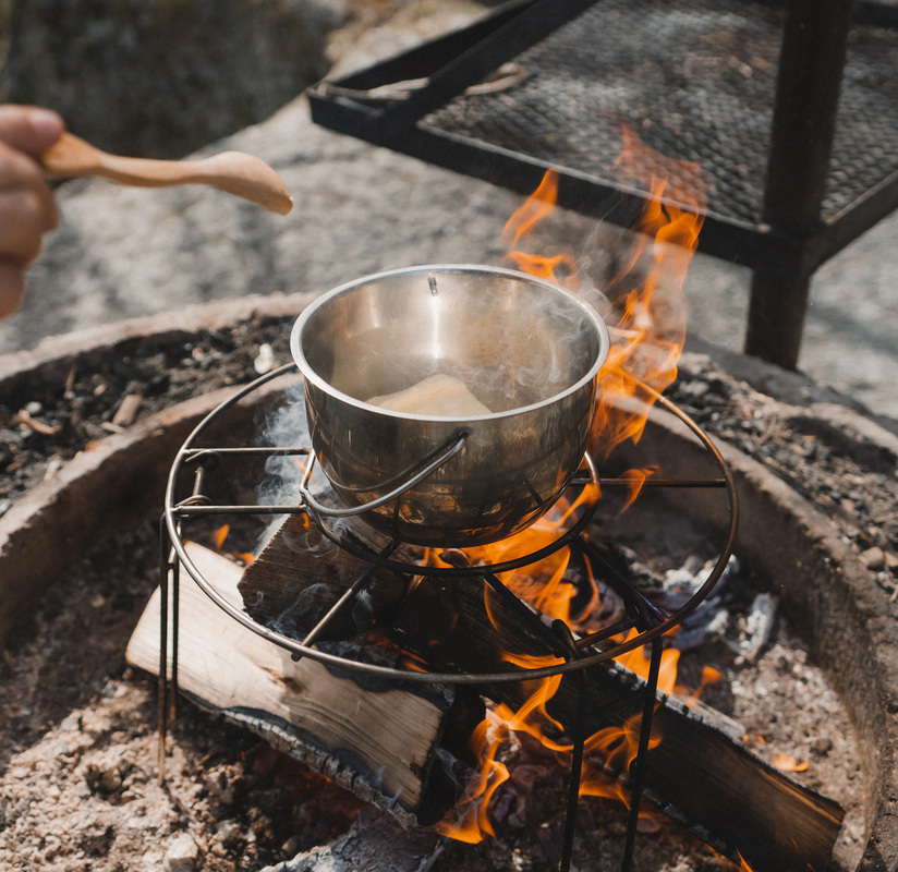 Matlagingsstativ Rustfritt