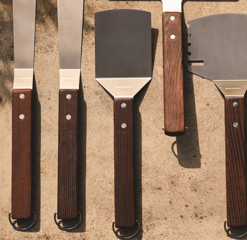 Grill- og stekespade Rustfritt/ask