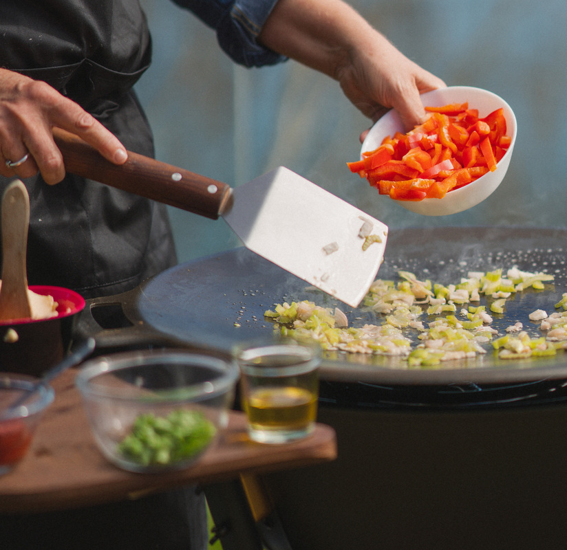 Grill- og stekespade Rustfritt/ask