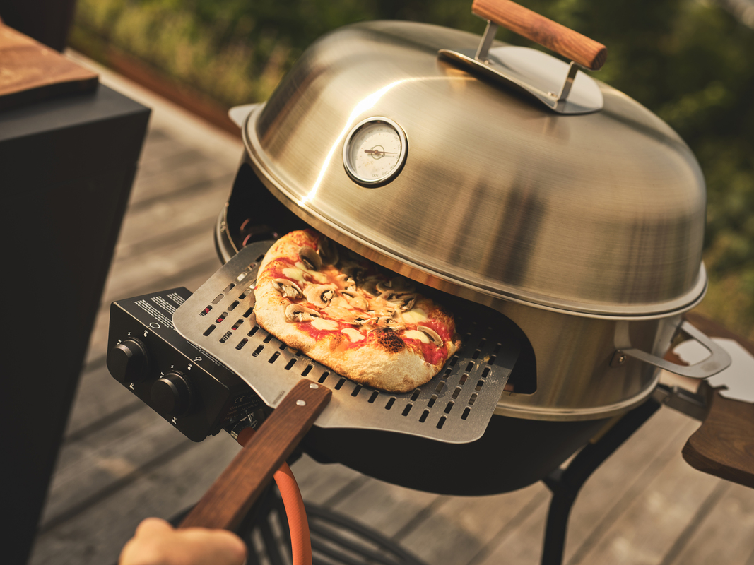 Perforert pizzaspade Rustfritt/ask