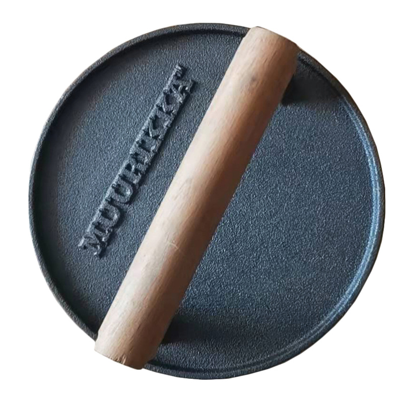 Grillpresse rund Støpejern