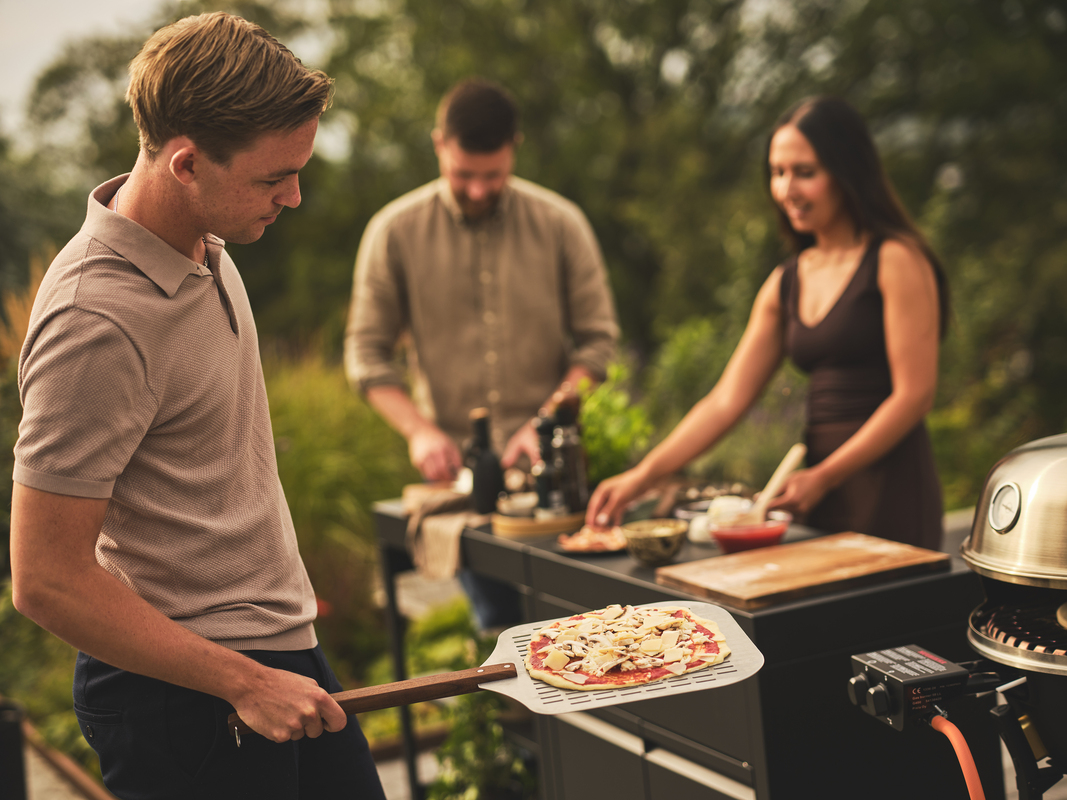 Perforert pizzaspade Rustfritt/ask