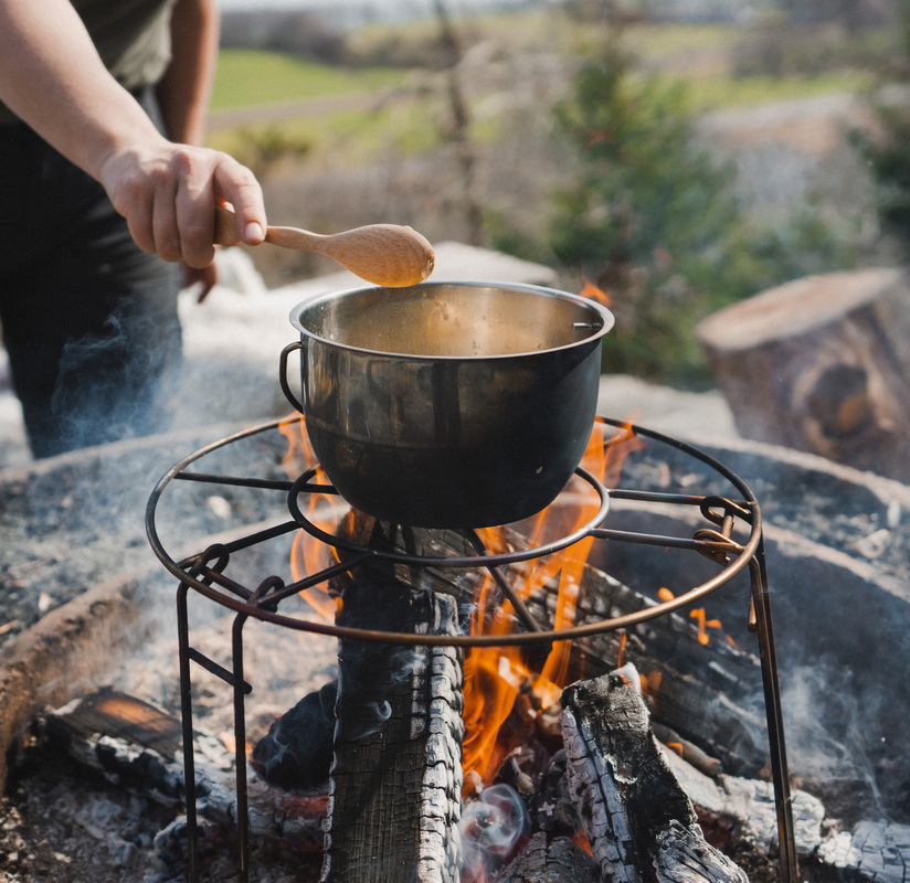 Matlagingsstativ Rustfritt