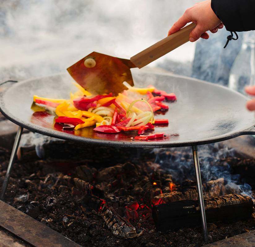 Stekehelle uten ben Varmvalset stål 38 cm