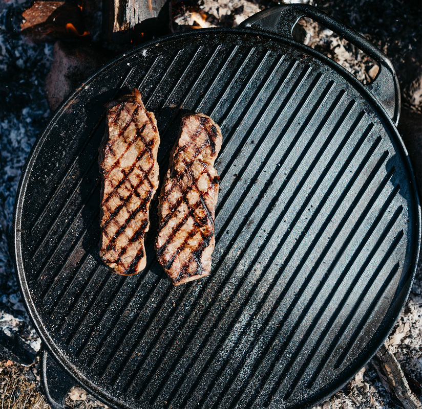 Grillpanne Støpejern 42 cm