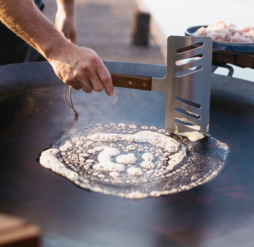 Stekehelle sett gass LL Sort 120 cm